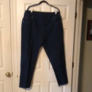 Blair pull on elastic waistband dark wash straight leg Jean Sz 20